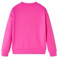 Sweatshirt para Criança com Estampa de Flores Rosa-escuro 128