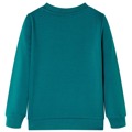 Sweatshirt para Criança com Estampa de Brilhantes Verde-escuro 140