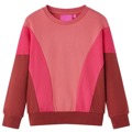 Sweatshirt para Criança Blocos de Cores Rosa e Henna 128
