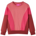 Sweatshirt para Criança Blocos de Cores Rosa e Henna 140