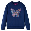 Sweatshirt para Criança C/ Estampa de Borboleta Azul-marinho 92
