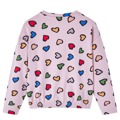 Sweatshirt para Criança Estampa de Corações Rosa 104