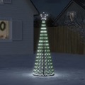 árvore de Natal Luminosa em Cone 275 Leds 180 cm Branco Frio