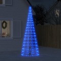 árvore Natal C/ Luz Mastro Bandeira 550 Luzes LED 300 cm Azul