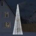 árvore Natal C/ Luz Mastro Bandeira 1534 Leds 500cm Branco Frio