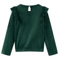 Blusa para Criança com Folhos Verde-escuro 104