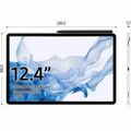 Tablet Samsung Tab S8 Plus SM-X800 12,4" 128 GB 8 GB Ram Qualcomm Snapdragon 8 Gen 1 Preto Prateado