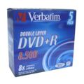 Dvd-r Verbatim 8,5 GB 8x 5 pcs 5 Unidades 8,5 GB 8x