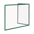 Placa de Vidro Duo 600 mm de Altura Frame Alumínio Verde 900x600 mm COVID-19