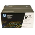 Toner Laser HP Laserjet CP3525/CM3530 - Preto Duplo (504X)
