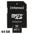 Cartão de Memória Micro Sd com Adaptador Intenso 3413490 64 GB Classe 10