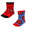 Meias Antiderrapantes Spiderman 2 Unidades Multicolor 31-34