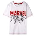Camisola de Manga Curta Infantil Marvel Branco 8 Anos