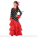 Fantasia para Adultos Flamenca Preto Vermelho Espanha 3-4 Anos 7-9 Anos 7-9 Anos