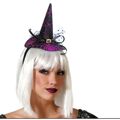 Diadema Halloween Chapéu Bruxa Roxo