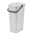 Caixote de Lixo para Reciclagem Tontarelli Moda 38 L Branco (4 Unidades)