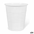 Conjunto de Copos Reutilizáveis Algon Café Branco Plástico 25 Peças 100 Ml (24 Unidades)