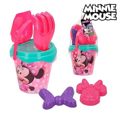 Conjunto de Brinquedos de Praia Minnie Mouse Plástico (5 Pcs)