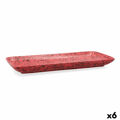 Recipiente de Cozinha Ariane Oxide Cerâmica Vermelho (36 X 16,5 cm) (6 Unidades)