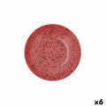 Prato Fundo Ariane Oxide Cerâmica Vermelho (ø 21 cm) (6 Unidades)