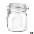 Recipiente para Conservar Alimentos Bormioli Rocco Fido Transparente Vidro (75 Cl) (6 Unidades)