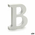 Letra B Madeira Branco (2 X 16 X 14,5 cm) (24 Unidades)