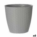 Vaso Stefanplast Cinzento Plástico 29 X 26,5 X 29 cm (6 Unidades)