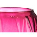 Vaso Lapidado Losangos Cor de Rosa Cristal 13,5 X 19 X 13,5 cm (6 Unidades)