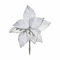Flor Decorativa Branco Plástico 24 X 27,5 X 1,5 cm (12 Unidades)