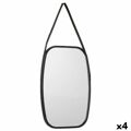 Espelho de Parede Preto Cristal Polipele 43 X 65 X 3 cm (4 Unidades)