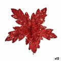 Figura Decorativa Flor Vermelho Plástico 29 X 4 X 9 cm (12 Unidades)