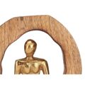 Figura Decorativa Sentado Dourado Metal 15,5 X 27 X 8 cm (6 Unidades)