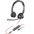 Auriculares com Microfone Poly Blackwire 3325 Preto