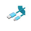 Cabo USB para Micro USB Wirboo W607 Azul 2,5 M