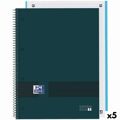 Caderno Oxford European Book Write&erase Azul A4 80 Folhas 5 Unidades