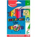 Lápis de Cores Maped Color' Peps Star Multicolor 18 Peças (12 Unidades)