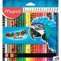 Lápis de Cores Maped Animals Color' Peps Multicolor 24 Peças (12 Unidades)