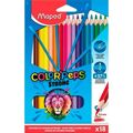 Lápis de Cores Maped Color' Peps Strong Multicolor 18 Peças (12 Unidades)