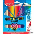 Lápis de Cores Maped Color' Peps Strong Multicolor 24 Peças (12 Unidades)