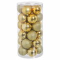 Bolas de Natal Dourado Plástico Purpurina 6 X 6 X 6 cm (30 Unidades)