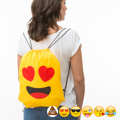 Bolsa Mochila com Cordas Emoticons Kiss