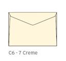 Envelopes C6 - 7 114x162mm 70Gr Creme