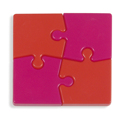 ímans Puzzle Vermelho e Rosa 60x60x4mm