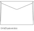 Envelopes Officio C4 229x324mm Pala em Bico 80Gr Brancos