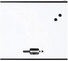 Quadro Branco Magnético 38,5x58,5cm Moldura Preta New Basic