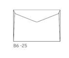 Envelopes B6 Branco Liso 120x176mm 80Gr