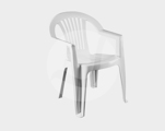 Cadeiras de Jardim Lagos C/ Braços Branco