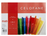 Papel Celofane Mab 240x320mm 10 Fls Cores Sortidas