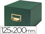 Caixa para Fichas Tela Verde para 500, 125 X 200 mm
