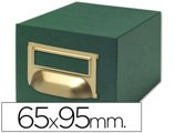 Caixa para Fichas Tela Verde para 500, 65 X 95 mm